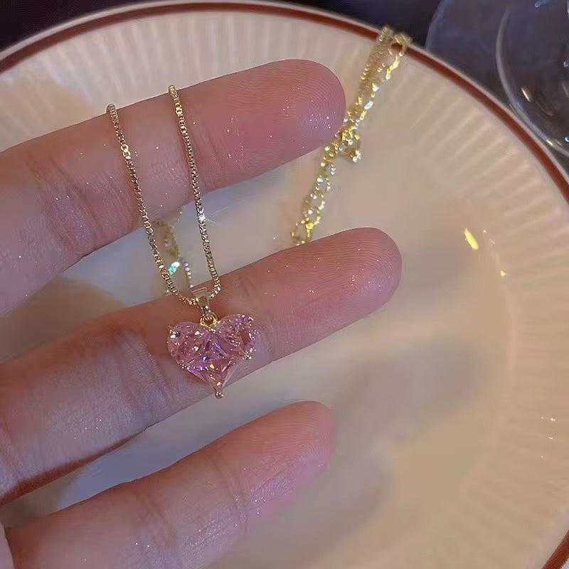 Heart gold neckless
