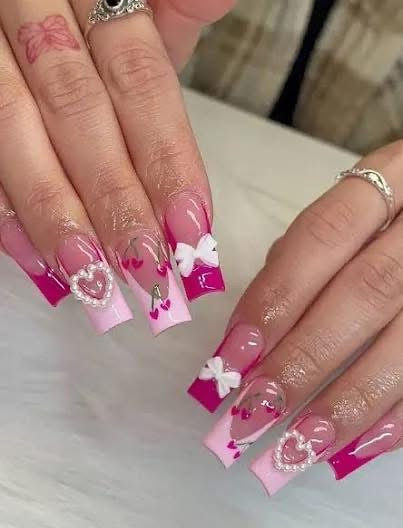 Pink cherries